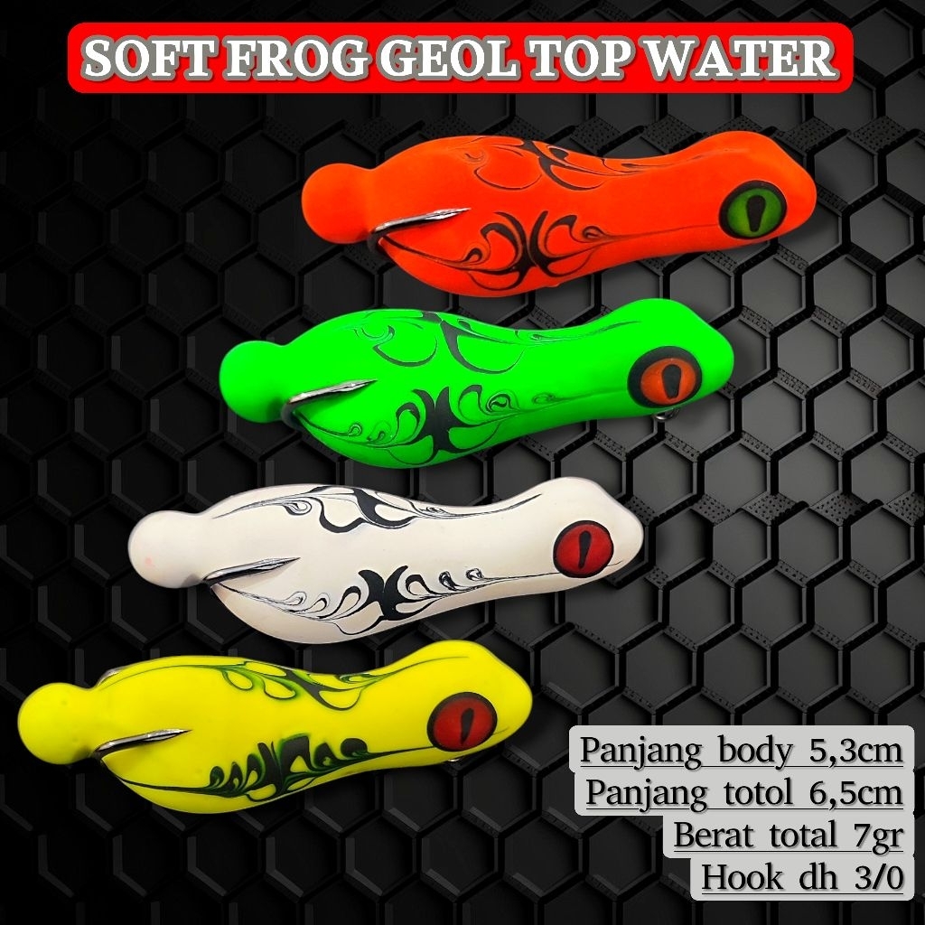 SOFT FROG GEOL. LURE GEOL. lure casting gabus. umpan casting gabus.