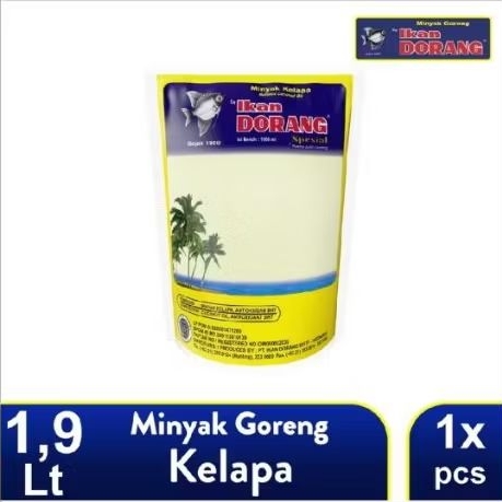 Minyak Goreng Kelapa Ikan Dorang 1900 ml - Minyak Kelapa Bening