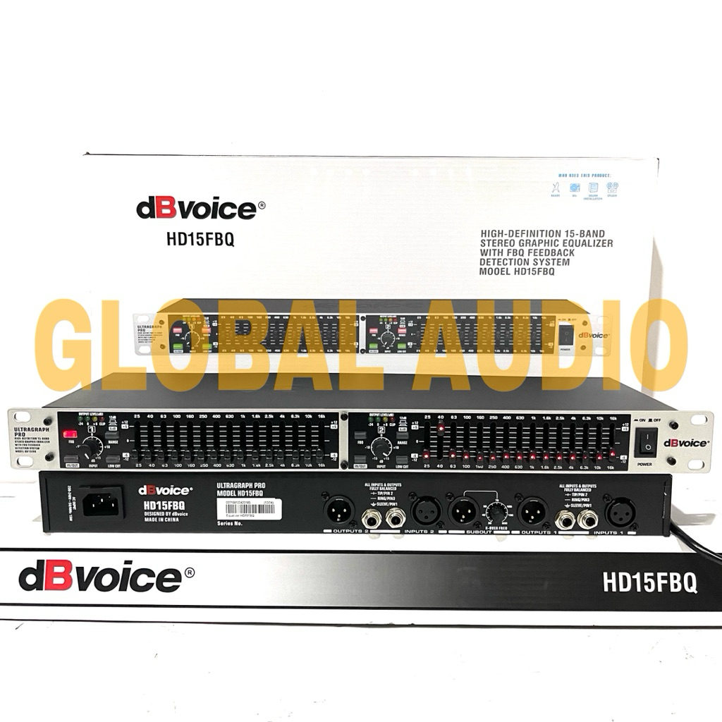 Equaliser DbVoice HD 15 FBQ Original Equalizer DB Voice Hd15Fbq With Output Sub Hd15-Fbq ( Bisa COD 