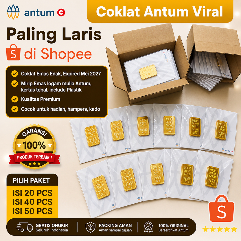 [PAKET COKLAT ANTUM ISI 20 / 40 / 50] Cokelat Antum Mini Gift Hadiah Souvenir Lucu Unik Coklat Antum