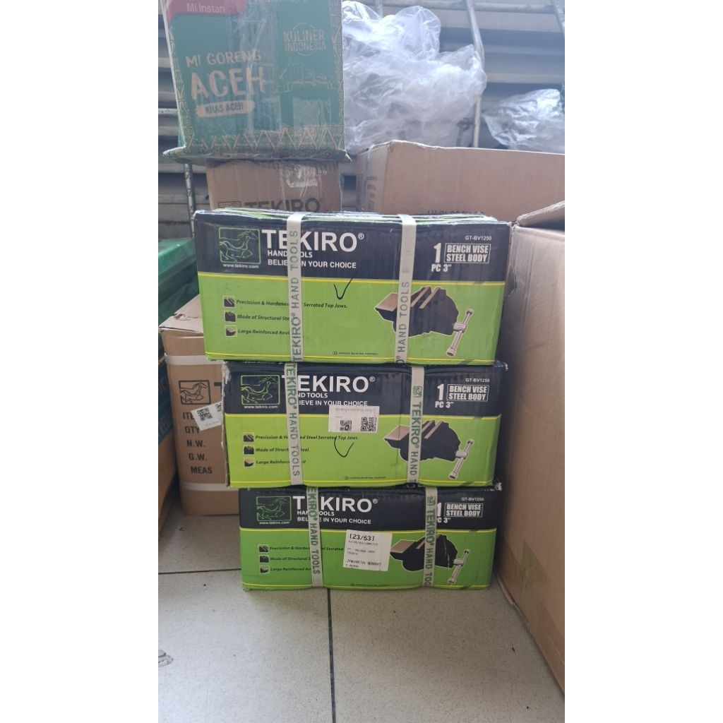 Tekiro Catok Ragum 3" Inchi /Tekiro - Catok Ragum Meja 3 Inch Bench Vice Original