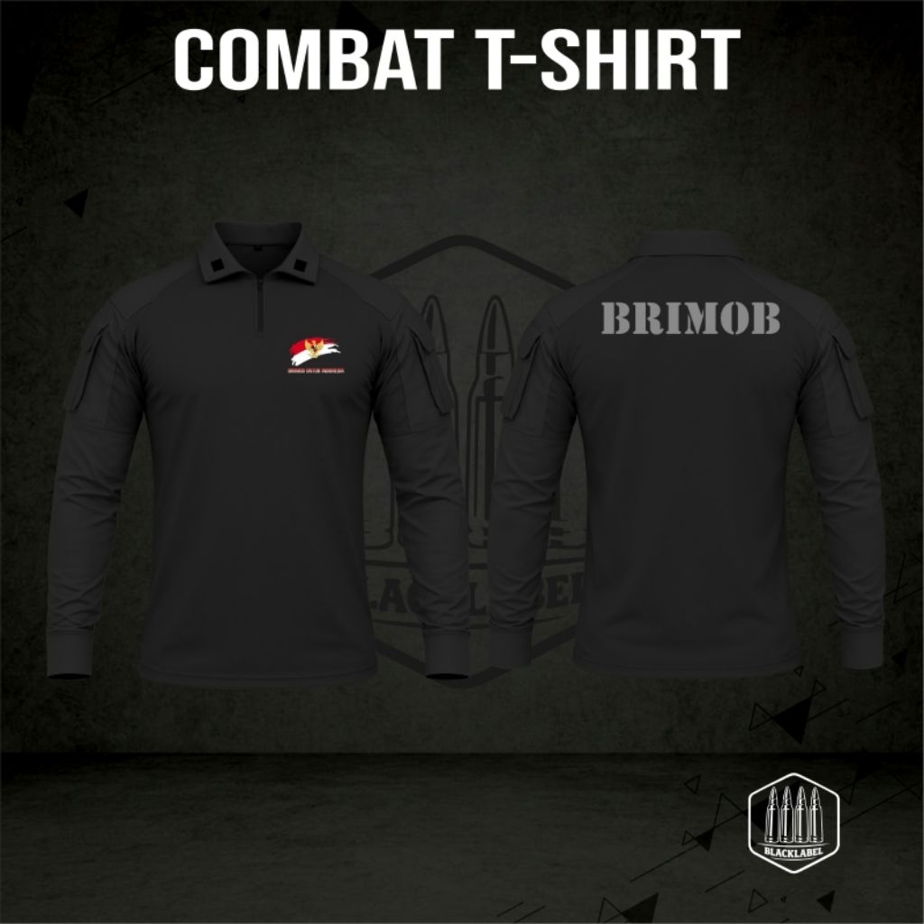 KAOS TACTICAL KOMBAT BRIMOB (BRIMOB HITAM) 030