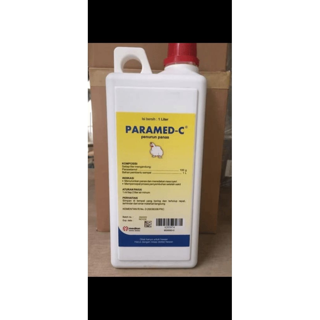 MEDION PARAMED 1 LITER - OBAT PENURUN PANAS PADA AYAM