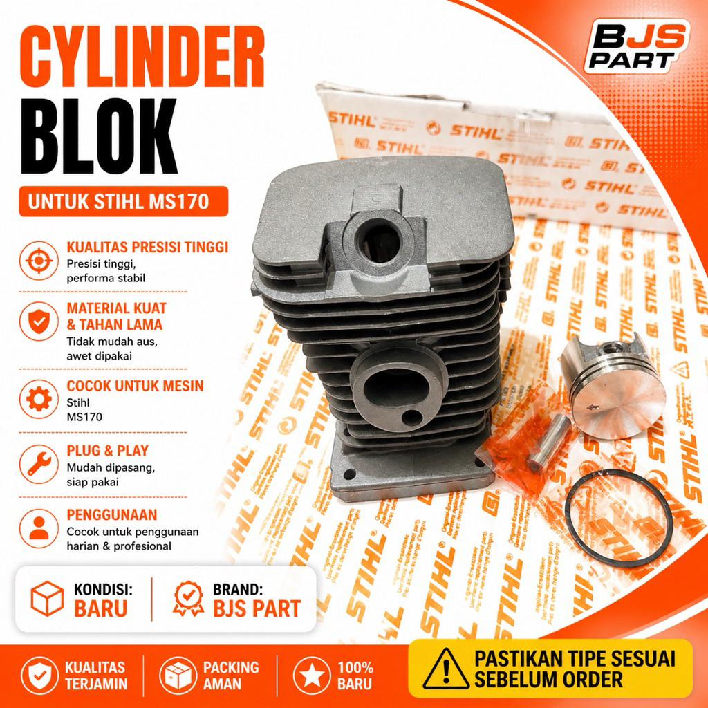 Blok Senso stihl ms170/180 chainsaw gergaji mesin