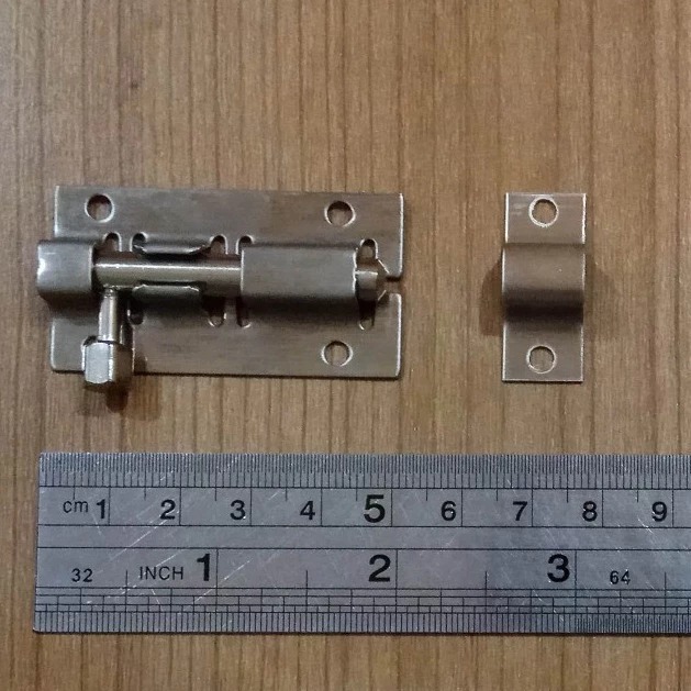 Slot Kunci Pintu 2 Inch Grendel Slot Stainless Kunci Pintu 5 Cm Kunci Slot Cantol 50 Mm