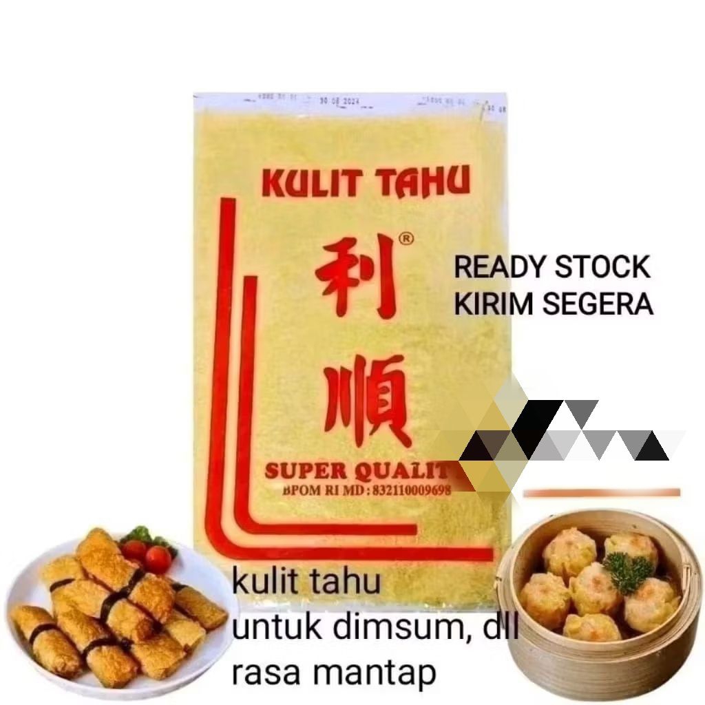 Kulit Tahu Kualitas Super HALAL Kulit Dimsum Kulit Tahu Untuk Dimsum Lebar kurleb 80x90cm