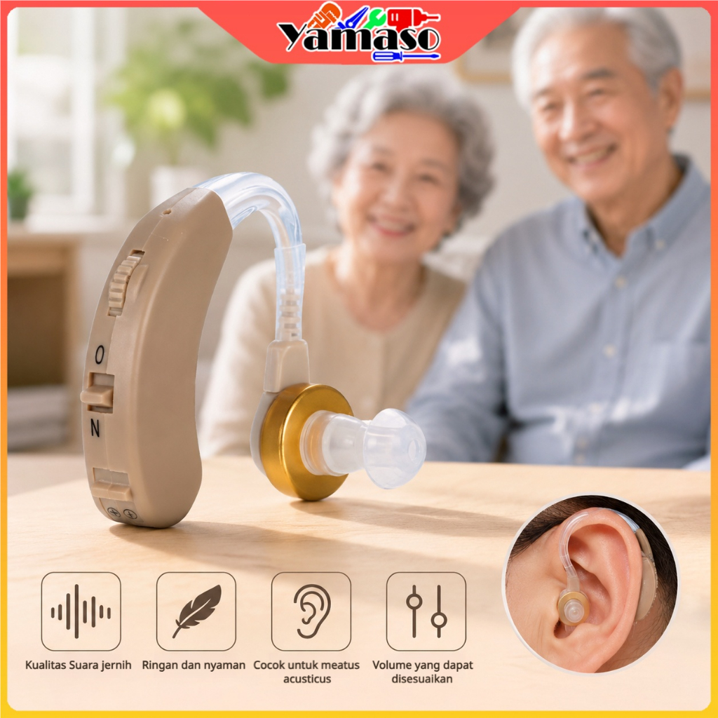 Alat Bantu Dengar Denger Telinga Orang Tua Lansia mini Original Anak anak Digital Hearing Aid Alat B