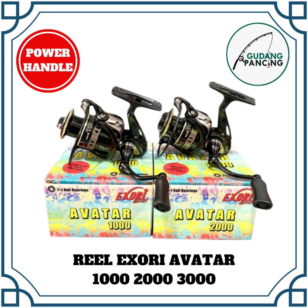 Reel Pancing Exori AVATAR 1000 2000 3000 8 BEARING| REEL POWER HANDLE MURAH MERIAH