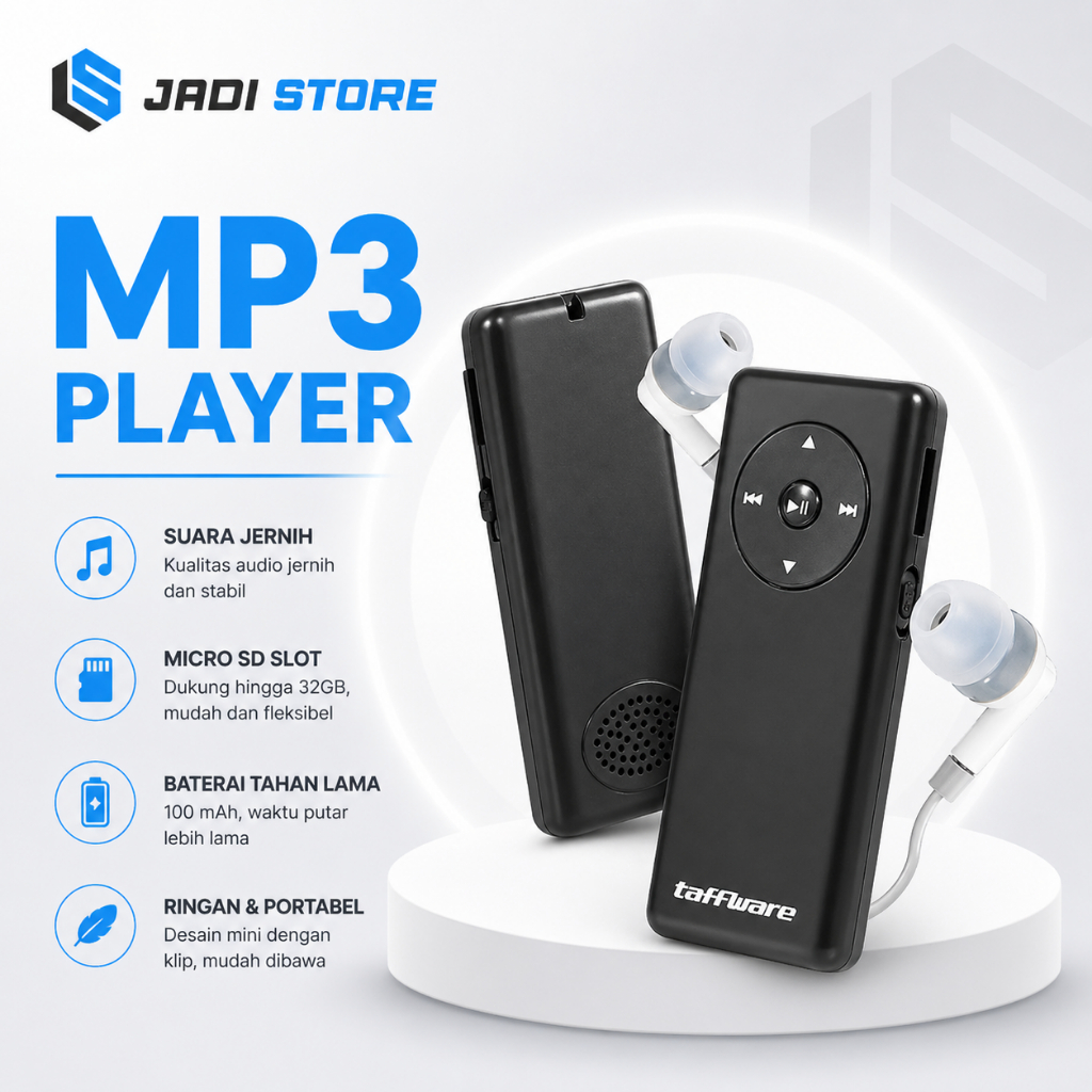 MP3 Player Mini Mini MP3 Player MP3 Player Pemutar MP3  DAONO Wonderful Clip Mini MP3 Player
