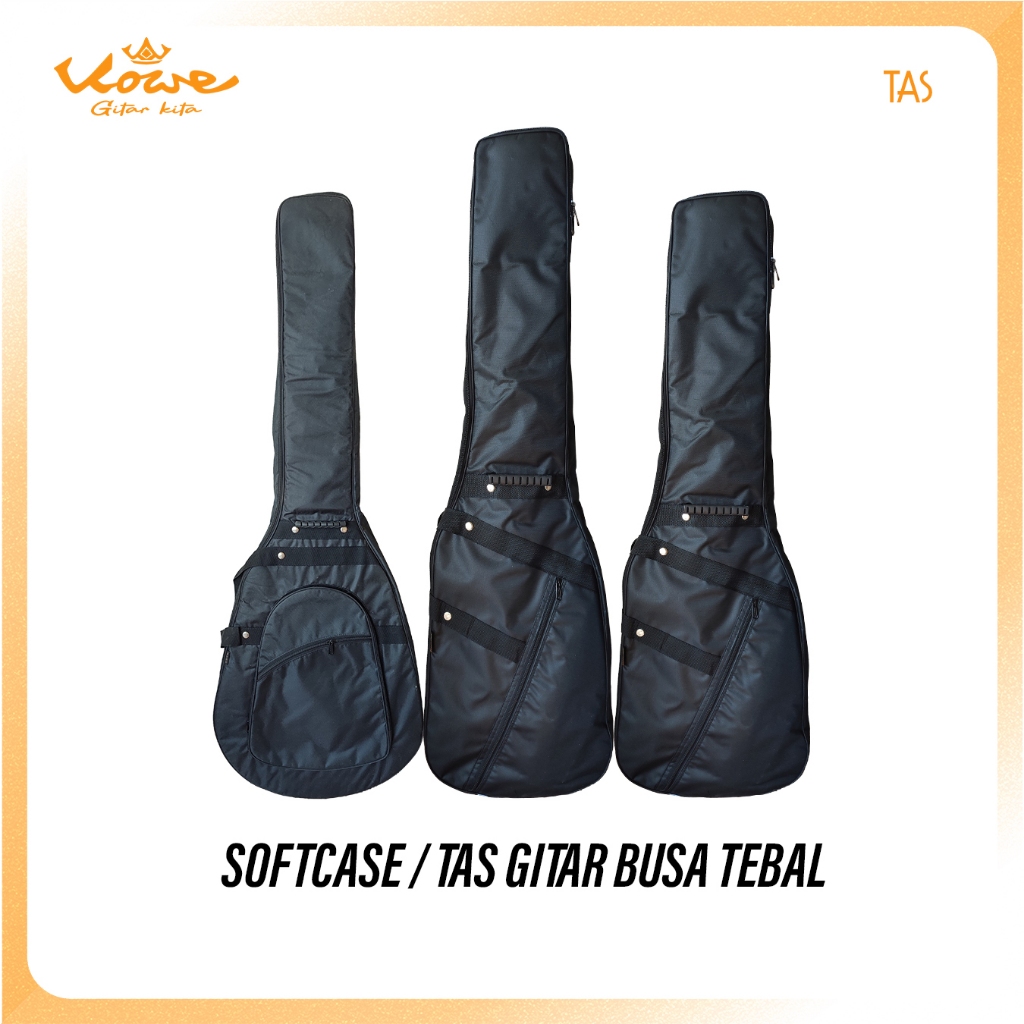Softcase gitar akustik / tas gitar akustik spon tebal