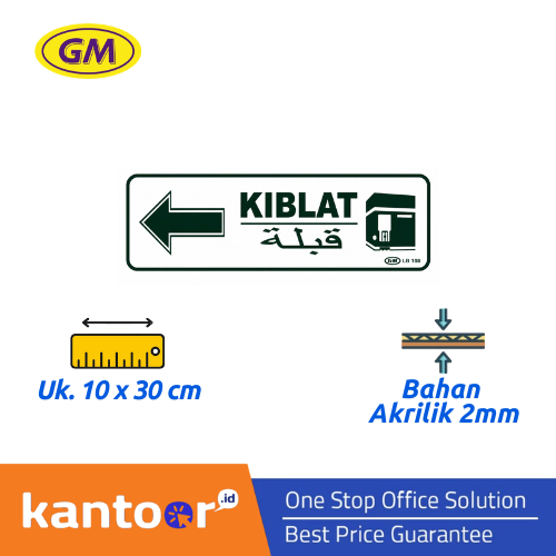 GM LABEL KIBLAT KIRI LB-108 BESAR
