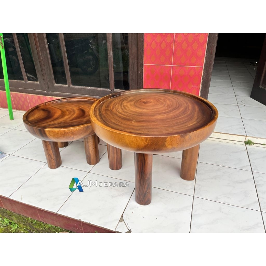 Meja tamu trembesi.stool trembesi