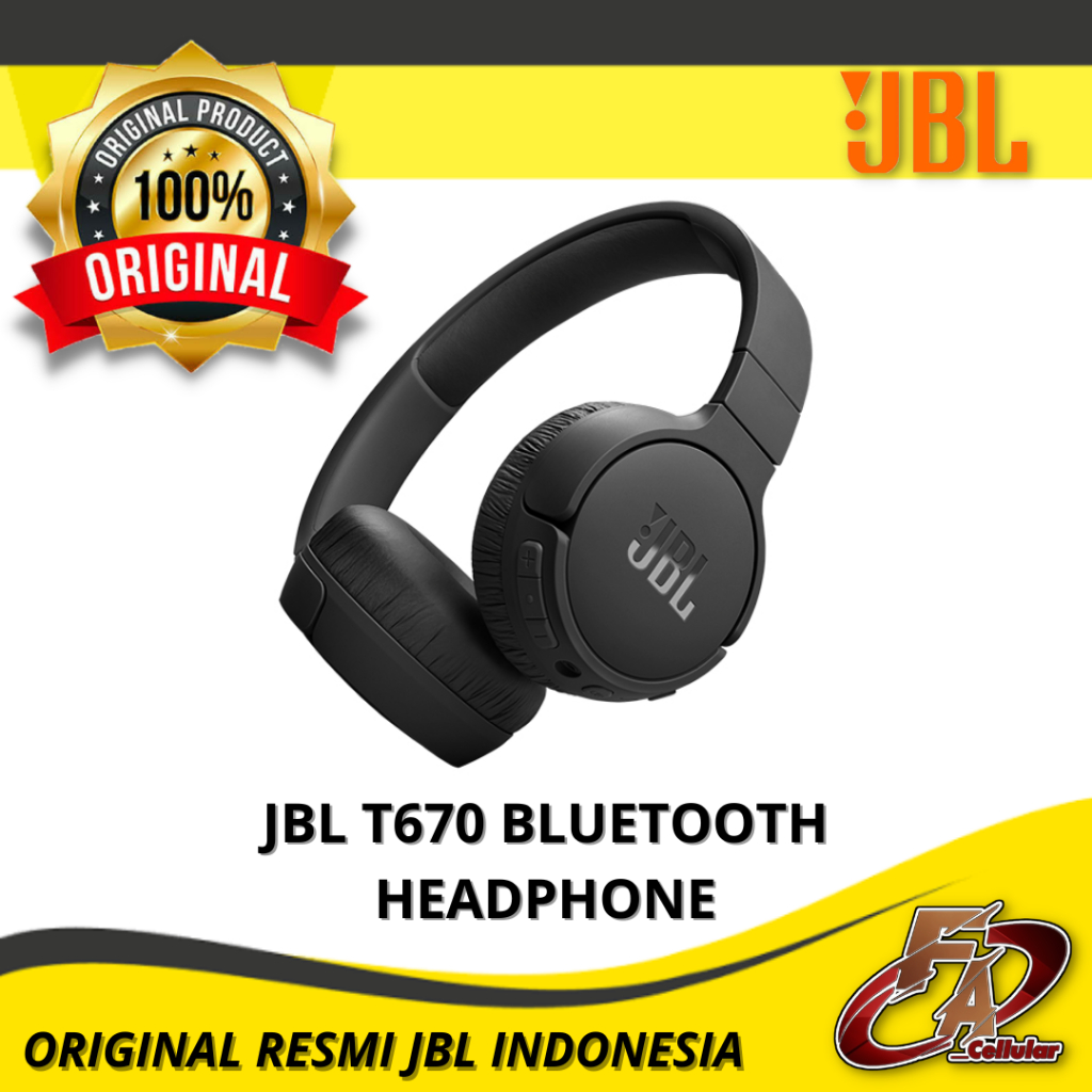 JBL T670NC Bluetooth Headphone - Original Resmi JBL Indonesia