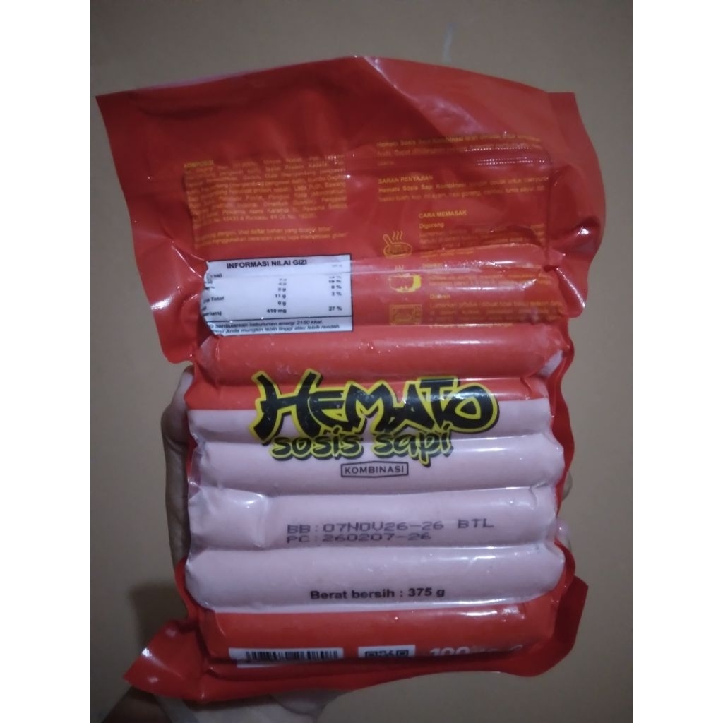 Hemato sosis ayam 375gr / sosis hemato ayam