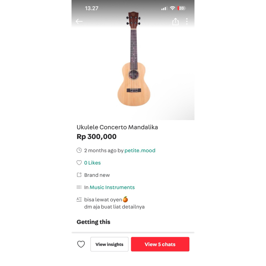 ukulele concerto mandalika