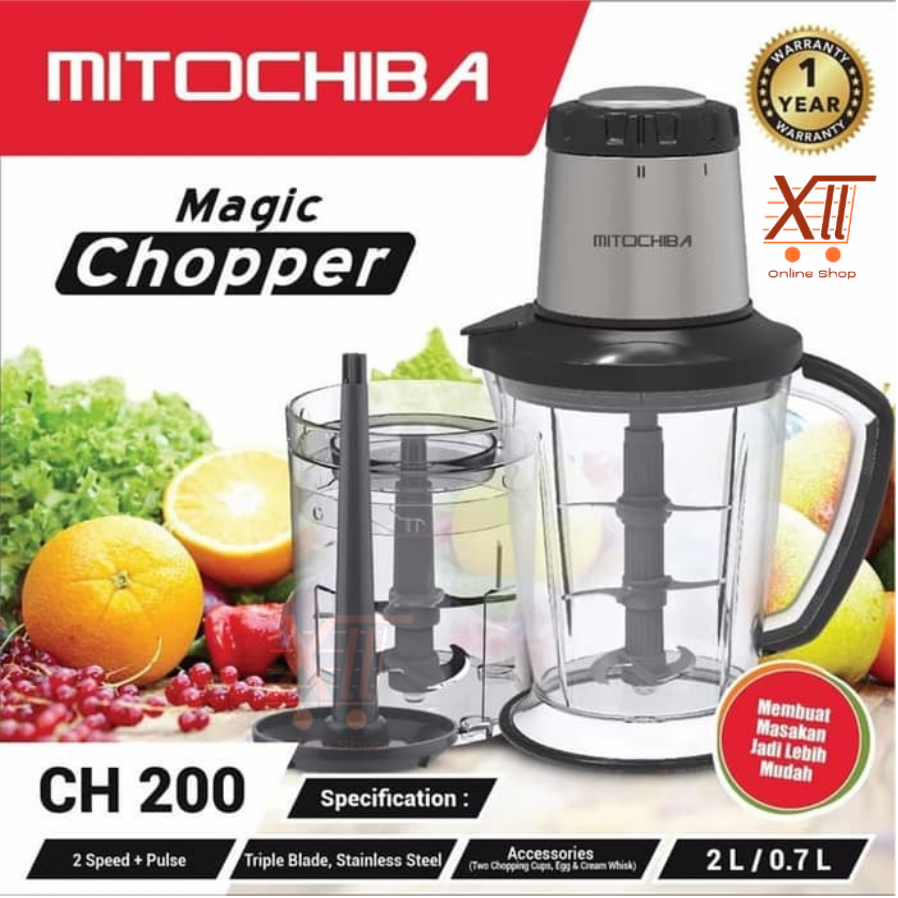 MITO CH-200 Food CHOPPER 2 Liter ~Pengolah Makanan Blender Serbaguna