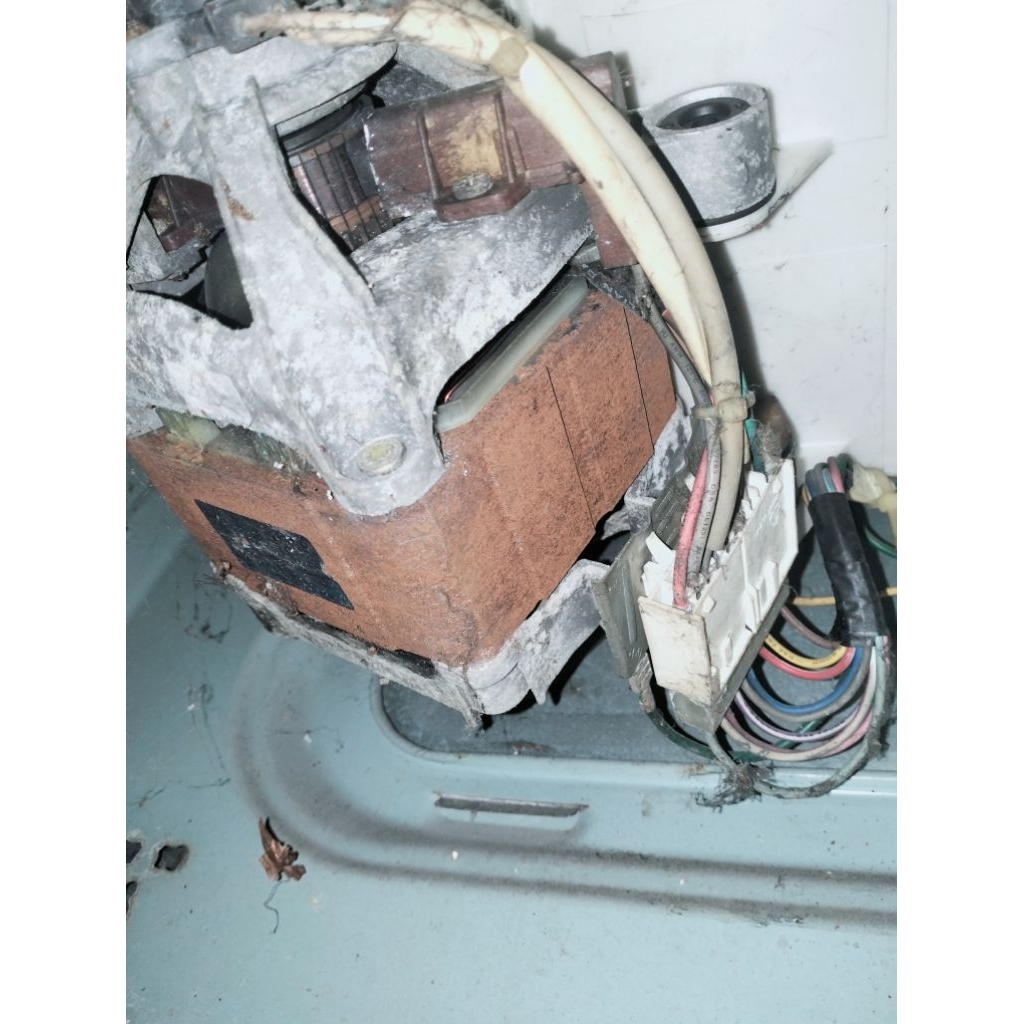 dinamo mesin cuci LG front loading 9 pin copotan