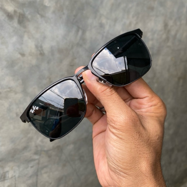 KACAMATA HITAM RB-3508 LENSA KACA UNISEX