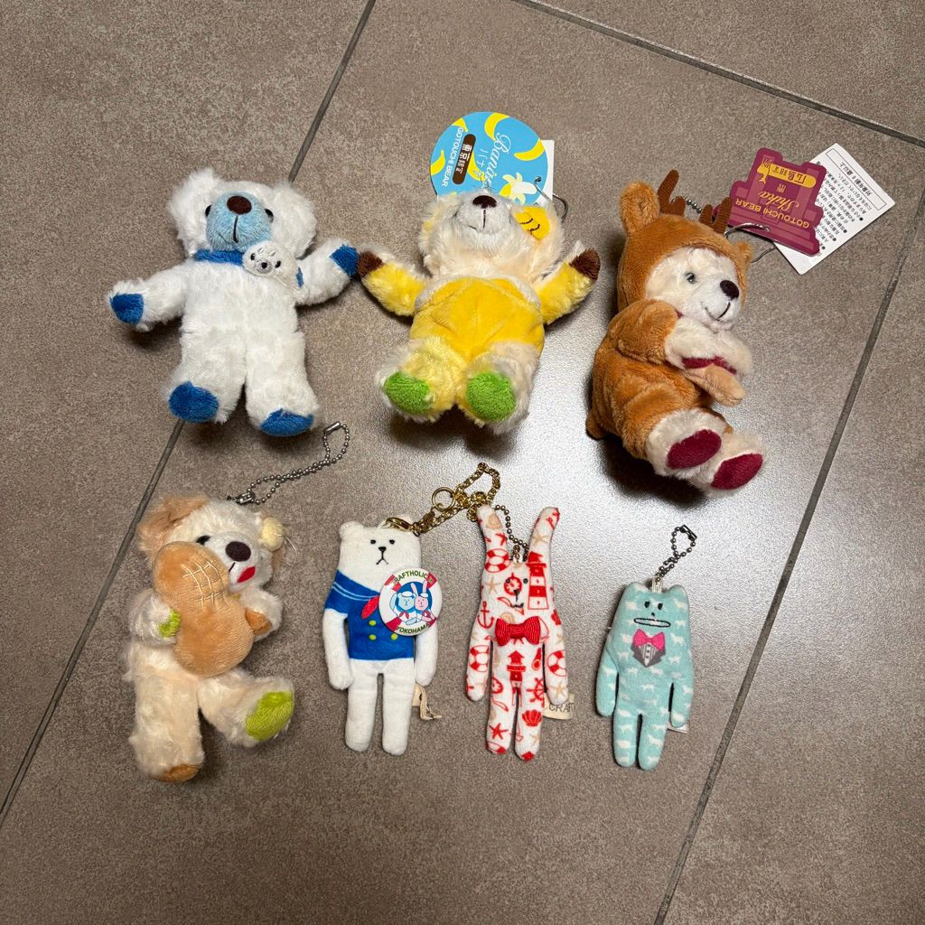 Fujisey Bear Craftholic Keyhain | gotochi japan teddy beruang crafto pin boneka ganci gantungan kunc
