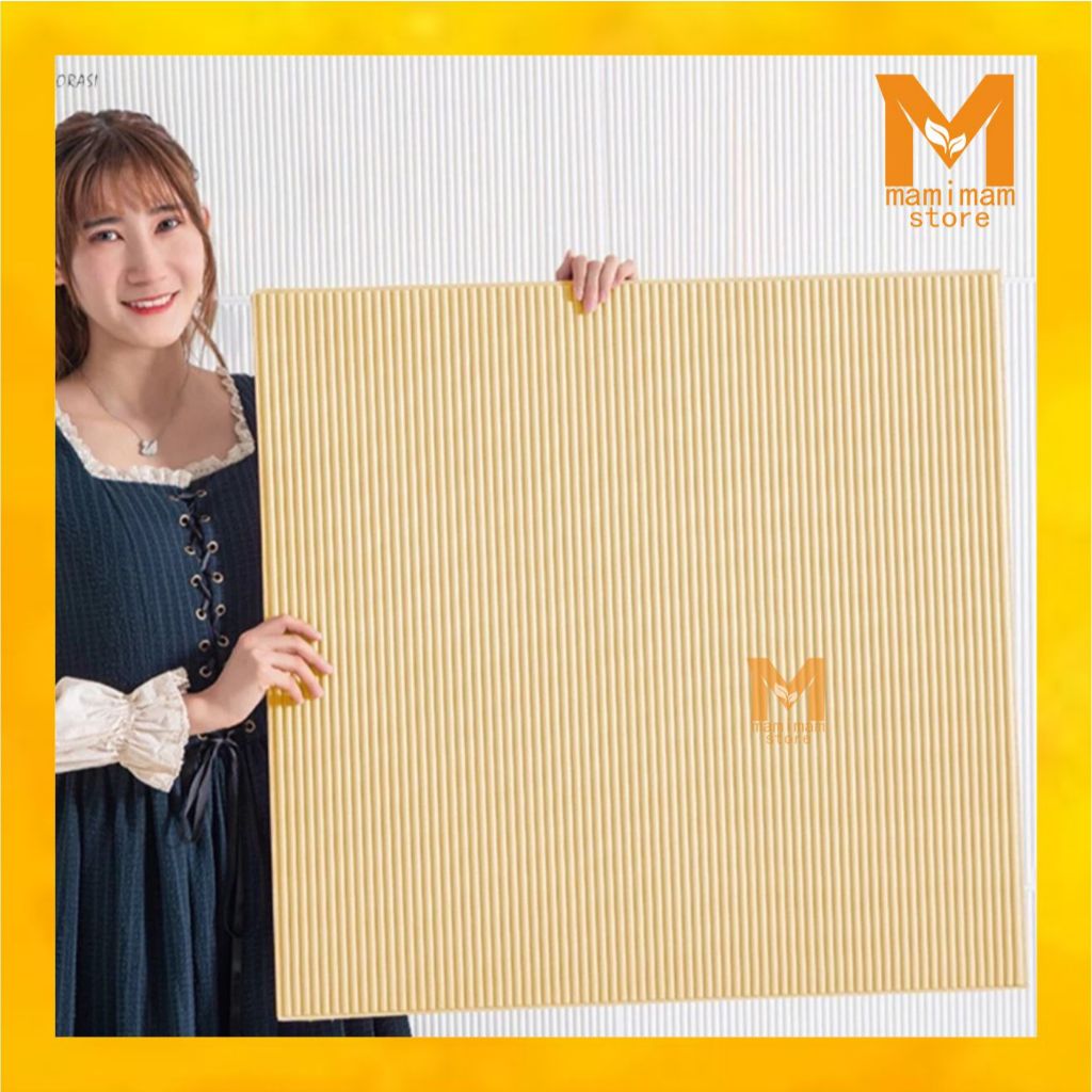 [COD] Wallfoam 3D wallpaper dinding foam motif POLA GARIS BESAR ukuran 8mm
