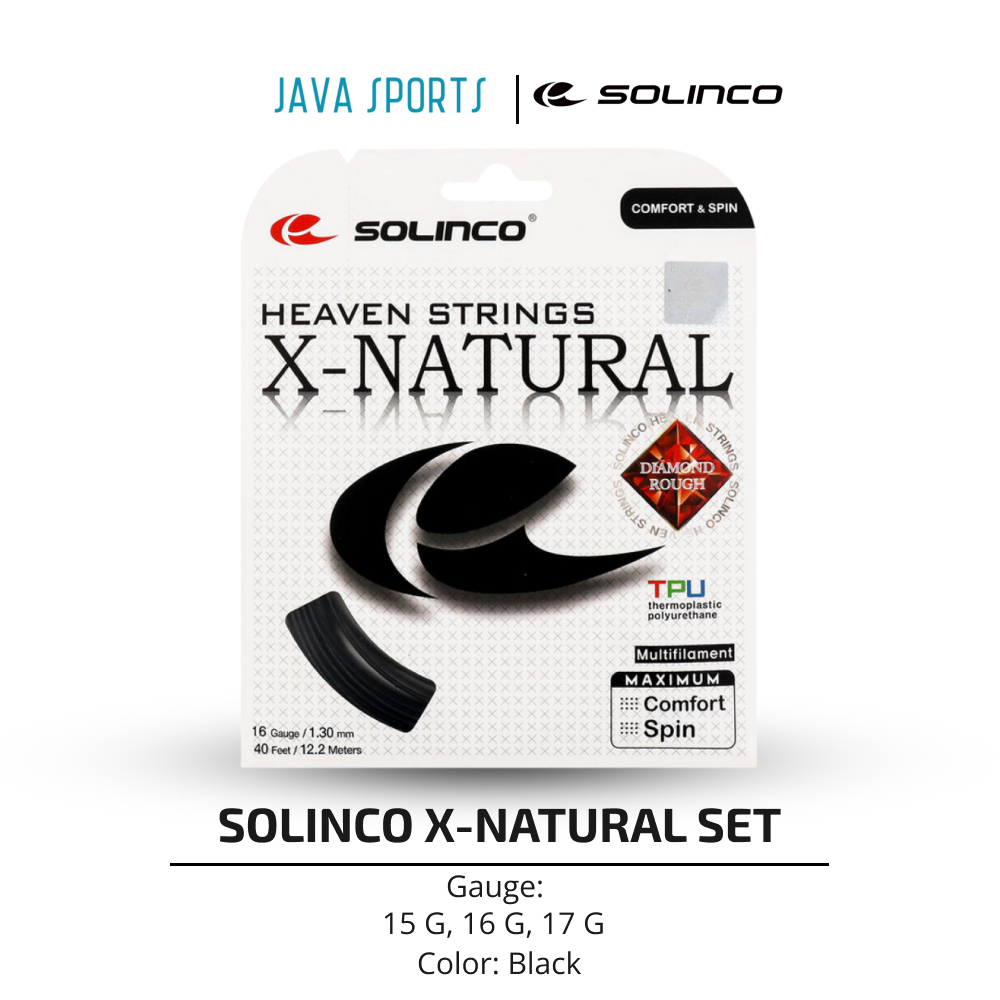 Senar Tenis Solinco X-Natural | Comfort & Spin | Multifilament