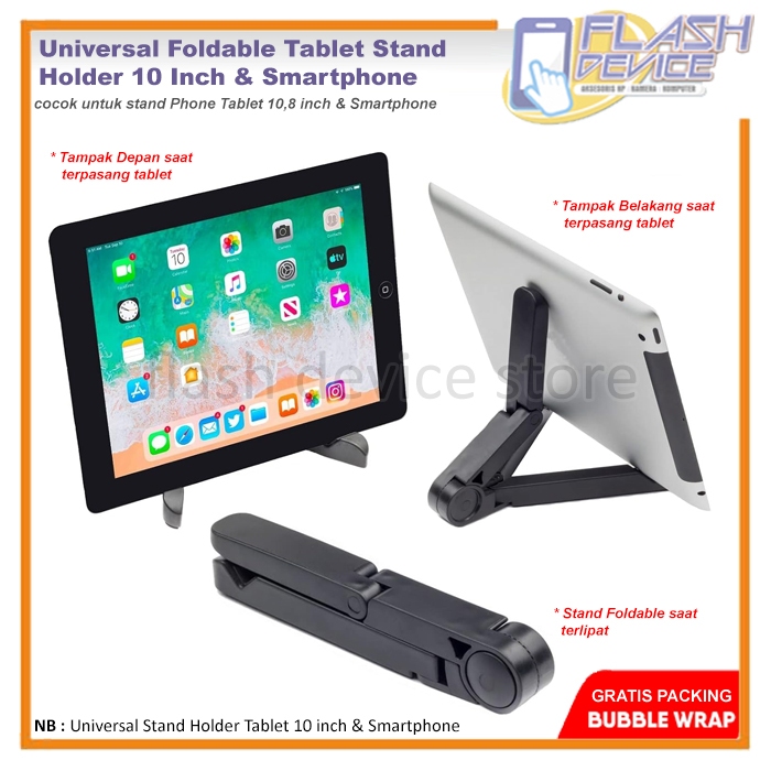 Universal Foldable Stand Holder Tablet 10 Inch & Smartphone Stand