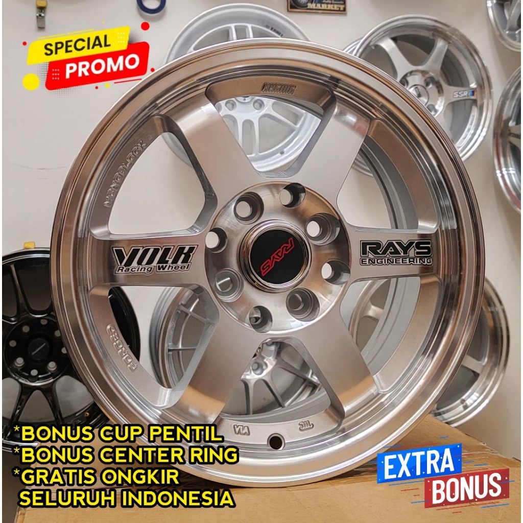 (spesial promo) velg mobil Rays te37 R14 (baru)
