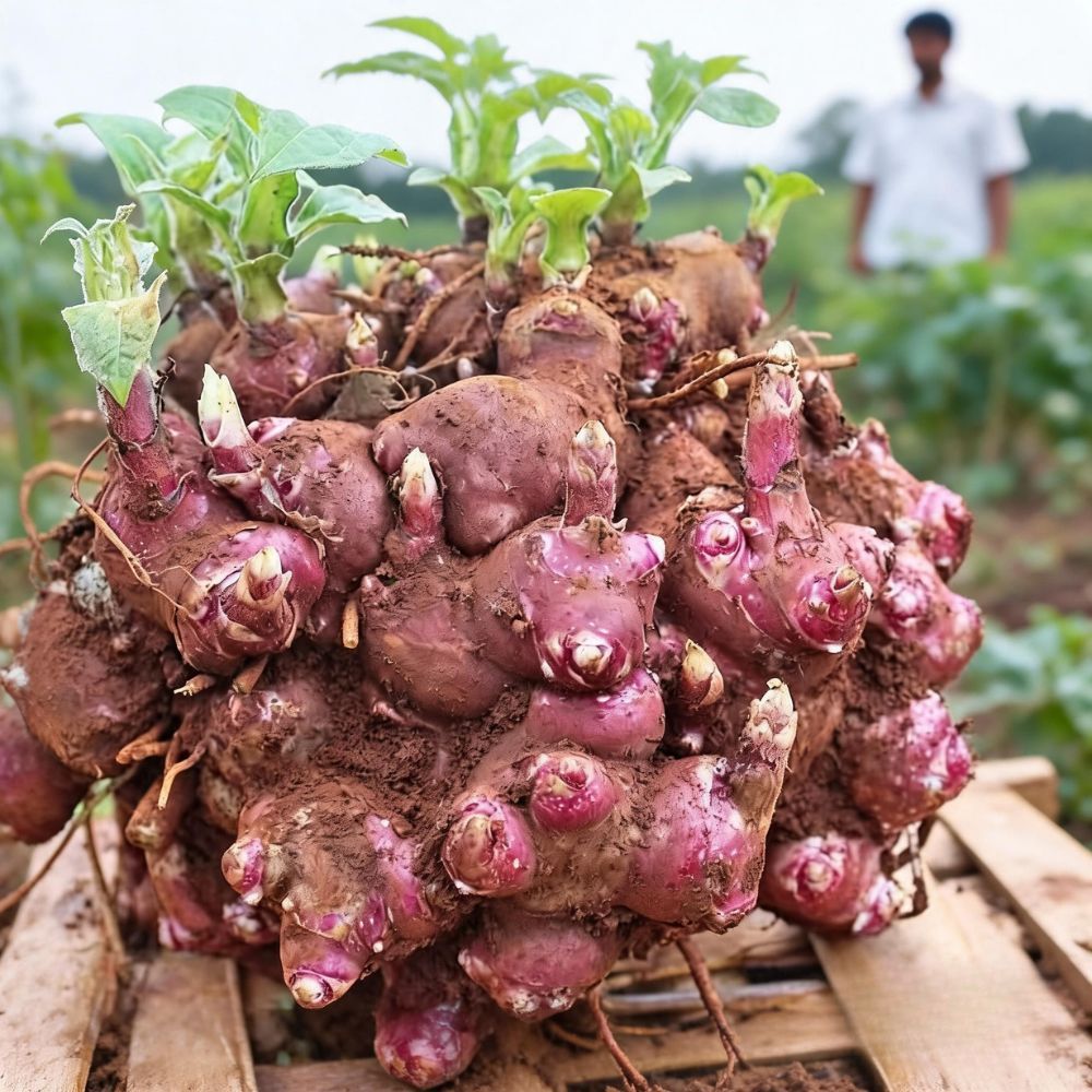Bibit Ubi Yakon / Rimpang Tanaman Insulin Yacon Asli Wonosobo