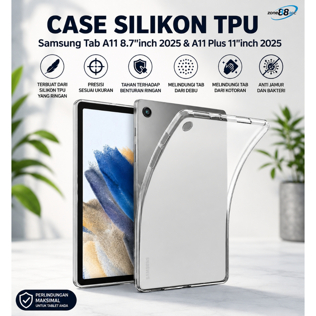 Silikon Samsung tab A11/A11 Plus / Casing Samsung Tab A11 Plus / case samsung tab a11+ / softcase sa