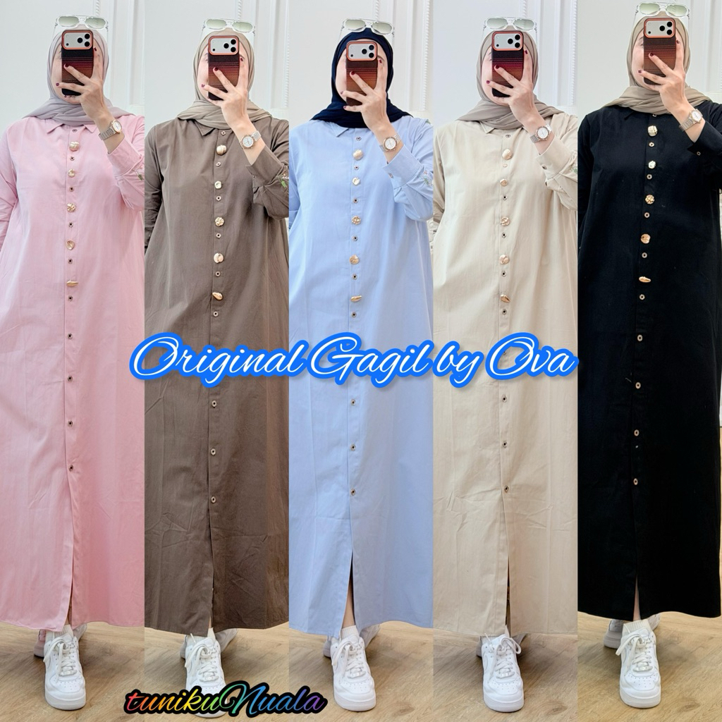 JASMINE PREMIUM ORIGINAL GAGIL BY OVA dan DRESS AIDHA PREMIUM ORIGINAL GAGIL BY OVA