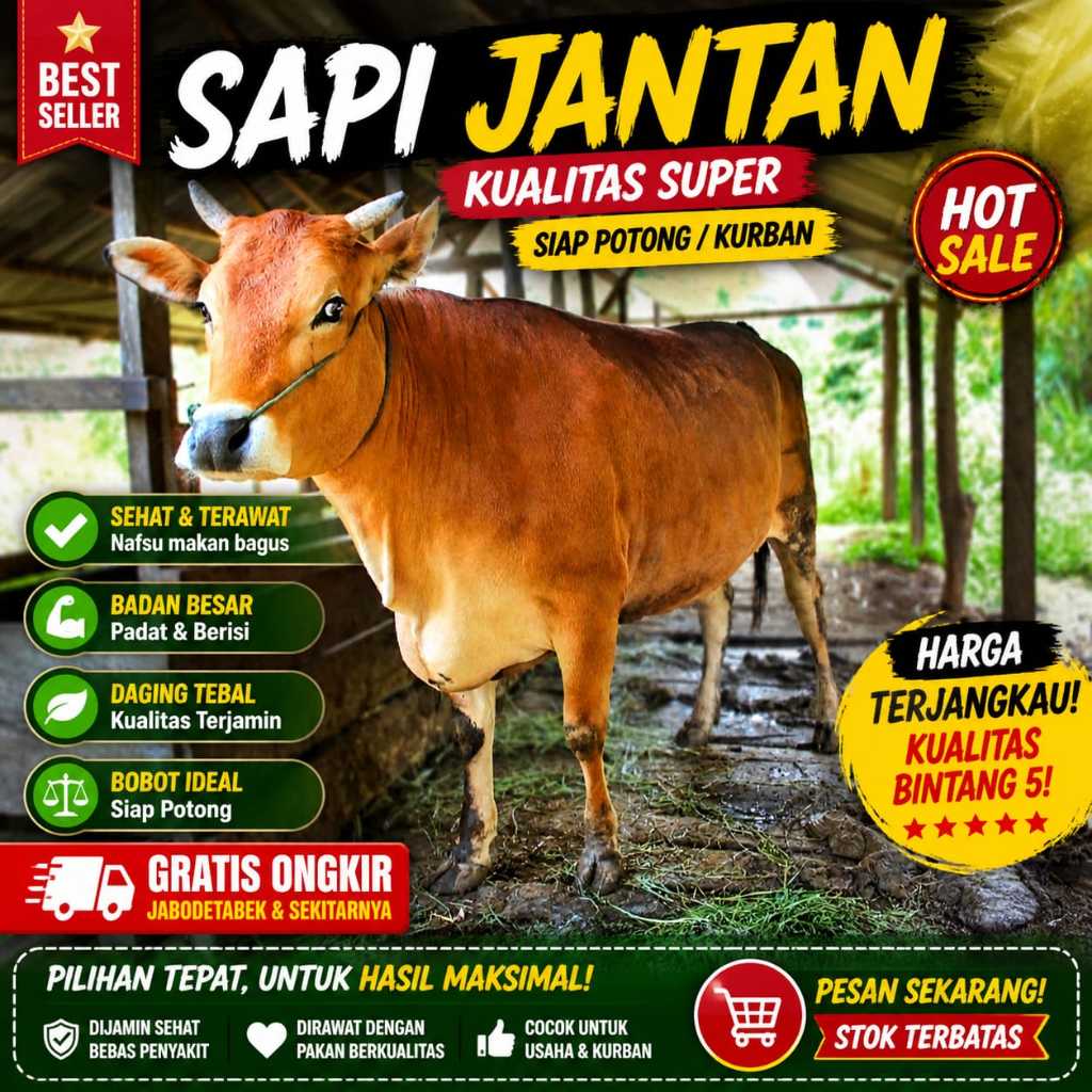 hewan sapi hidup sehat istimewa untuk qurban Kurban siap antar free ongkir dan perawatan
