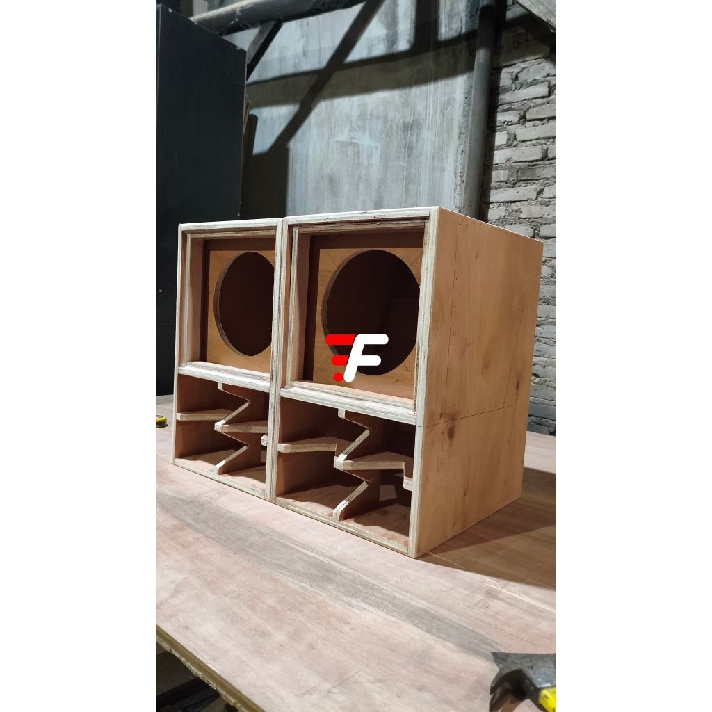 box cbs 8 inch, box speaker 8" cbs bahan 12mm semi meranti