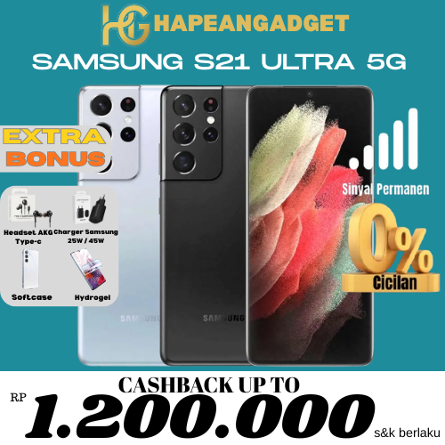 Samsung Galaxy S21 & S20 Ultra 5G 16/512GB 12/256GB | S21+ S20+ Plus FE 8/128GB Second Original SEIN