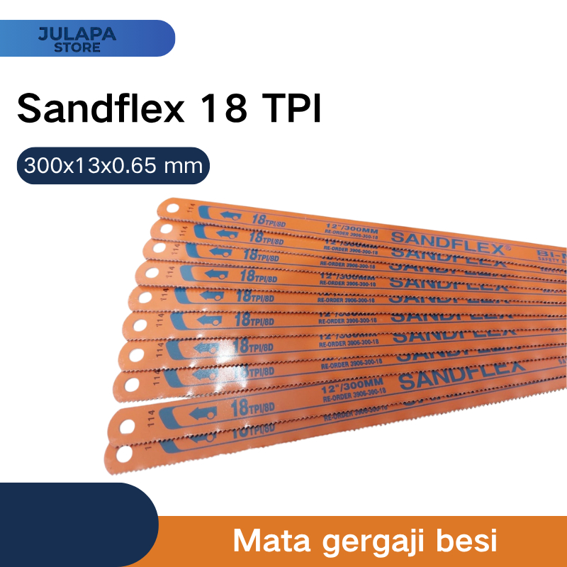 Mata Gergaji Sandflex 18 TPI // Mata Gergaji Sandflex Bahco 18tpi // Mata Gergaji Besi Sandflex 18tp