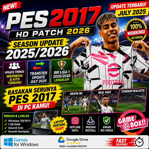 PES 2017 + LIGA 1 HD PATCH TERBARU