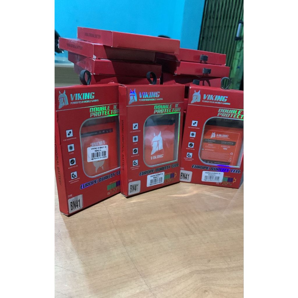 BATERAI / BATTERY / BATRE REDMI NOTE 3 (BM-46) dan REDMI NOTE 4 (BN-41) VIKING DOUBLE POWER