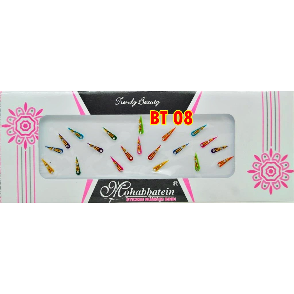 TILAK Bindi MAROON, MIXCOLOR / Hiasan Kening Dahi India