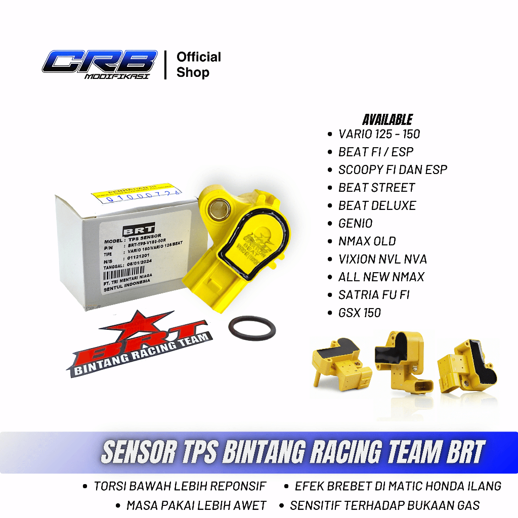 Sensor TPS BRT HONDA Vario 125 Vario 150 Beat Fi Scoopy Fi 110 Fi Supra X 125 FI TPS Racing TPS BRT