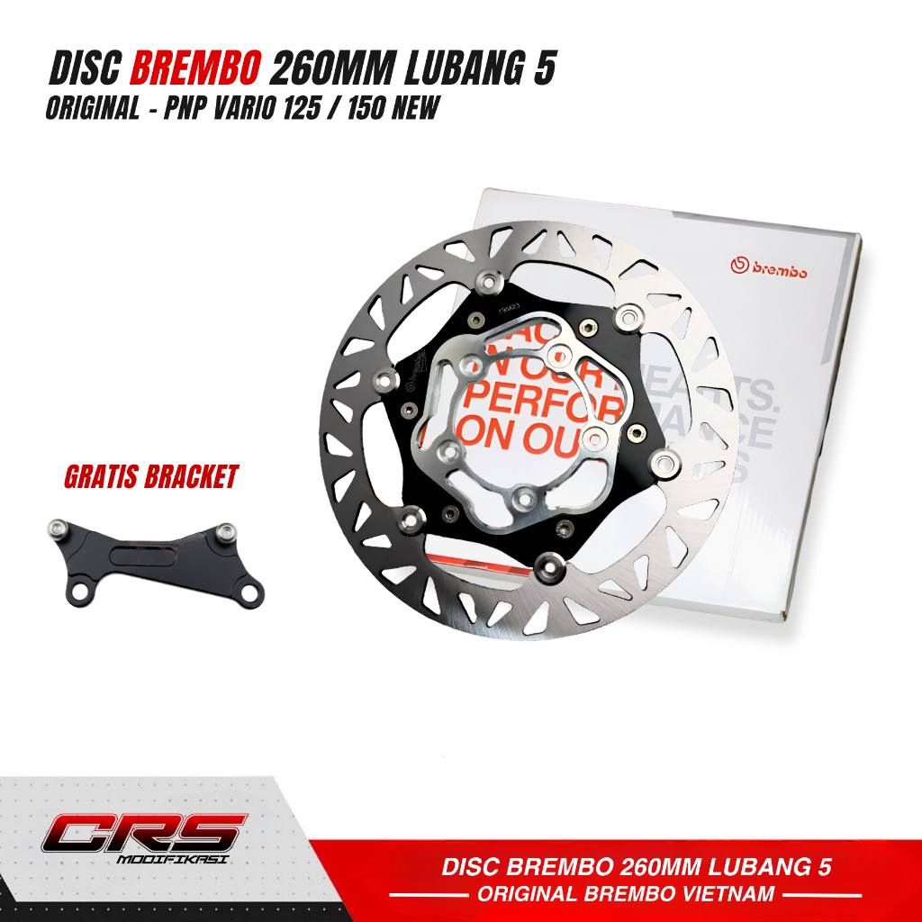 Disc Piringan Cakram Brembo Lubang 5 Vario 125 150 Disc Brembo 260mm Cakram 260mm Brembo Vietnam