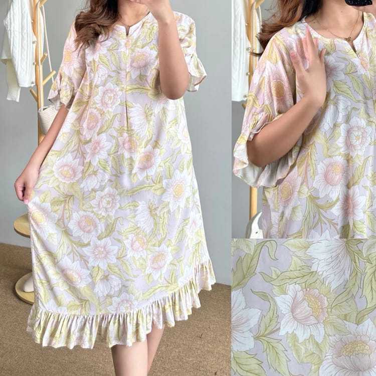 Sapasara Daster Fuji Jumbo Rayon Adem Kerut Dada LD 120 Non Busui Friendly