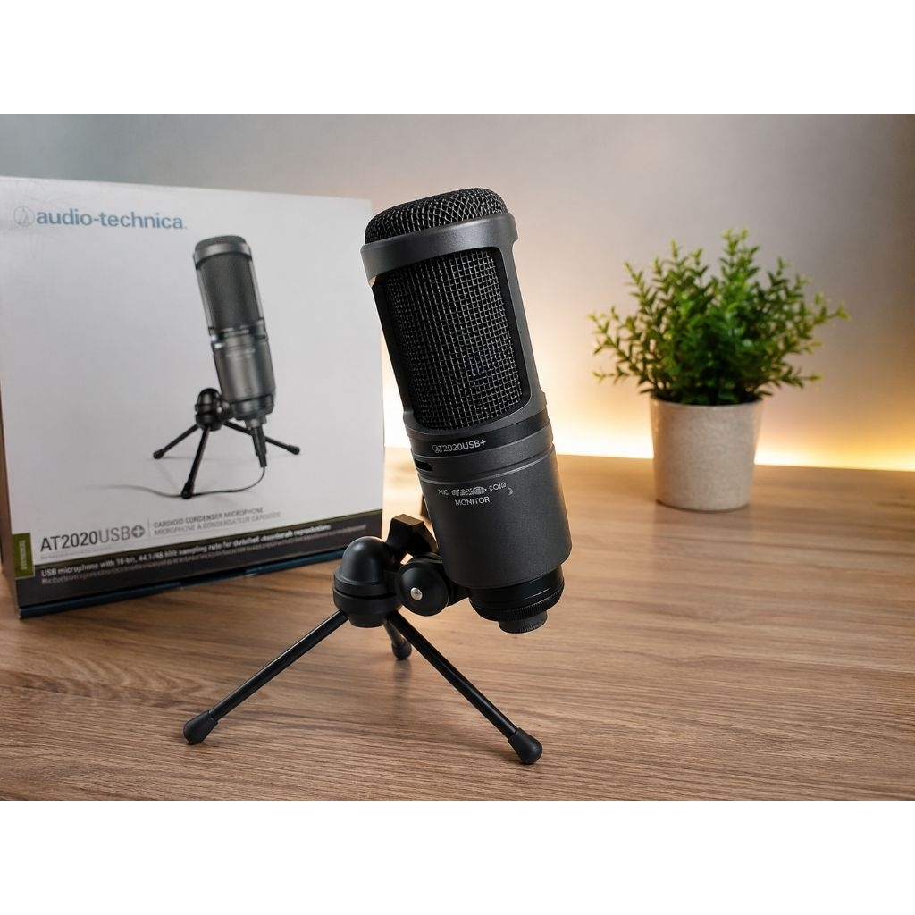 AT2020USB+ Bekas Like New | Mic Audio Technica Original | Suara Jernih Podcast/Streaming
