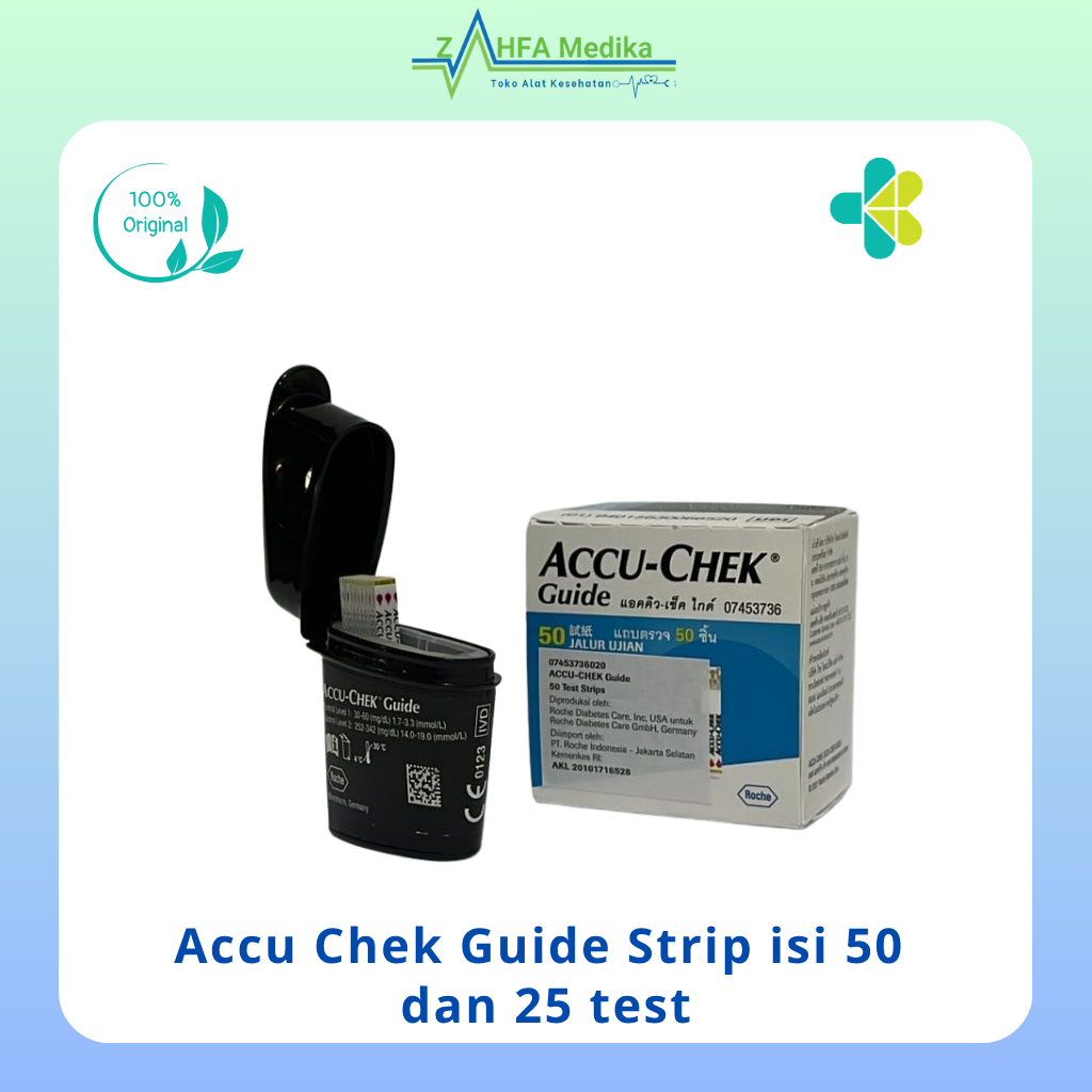 Accu Chek Guide Strip isi 50 dan 25 test/ AccuChek Guide