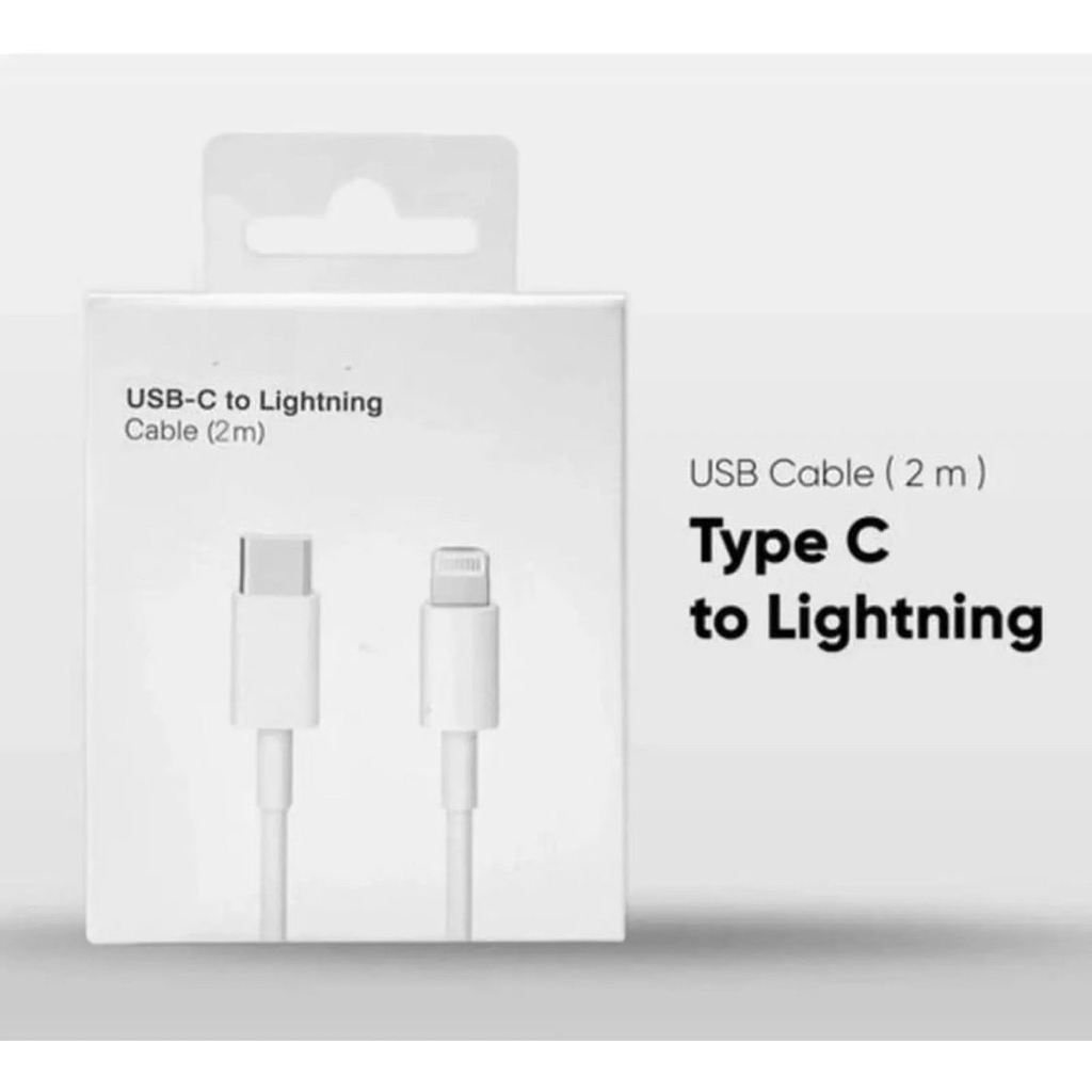 KABEL DATA IPON 11 12 13 C TO LIGHTNING 2M PRO MAX 2 METER