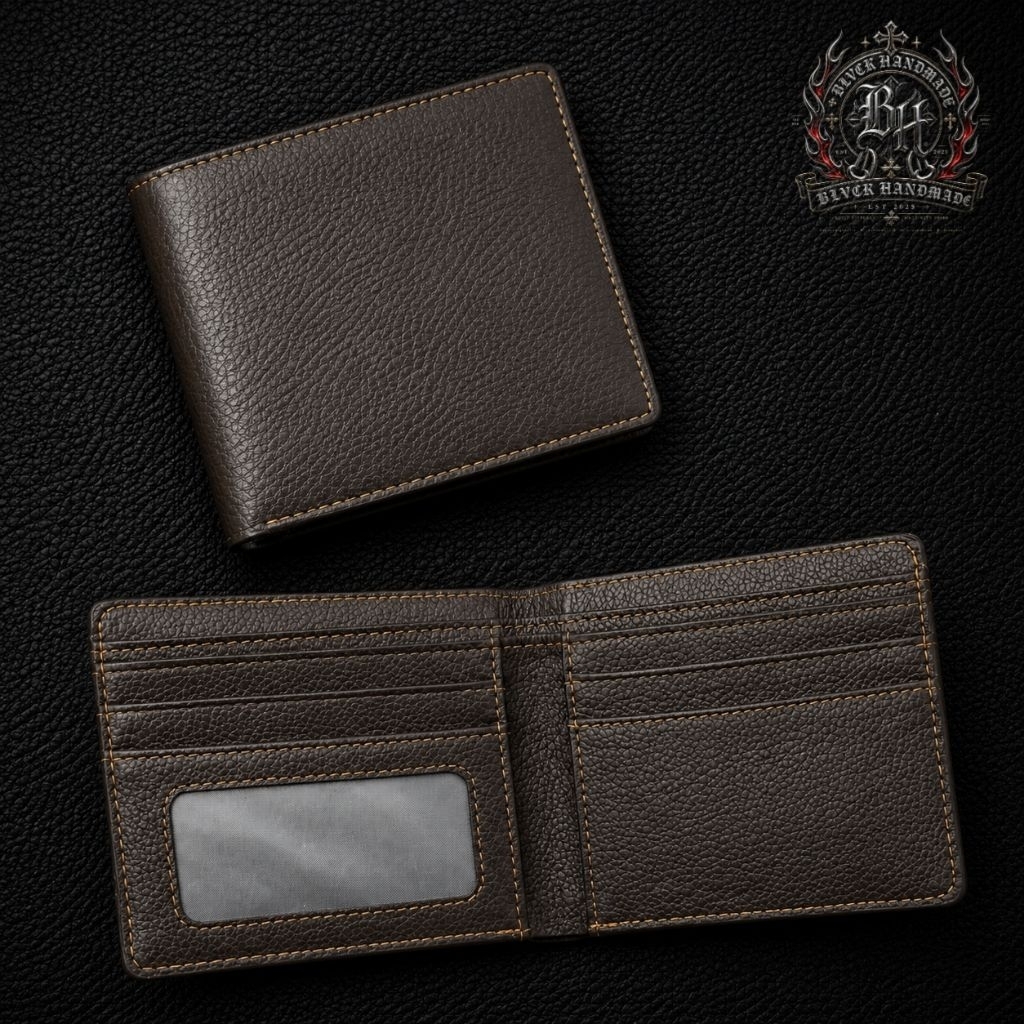 Dompet Lipat Uang Dan Kartu Kulit Asli