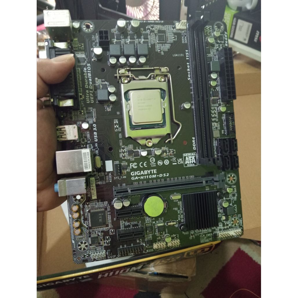 paket mobo gigabyte h110 ds2 + core i5 6500