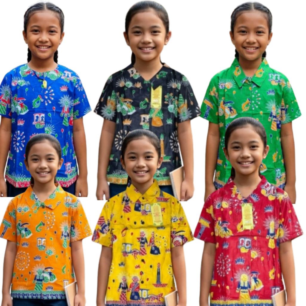 ATASAN Batik sekolah Ondel anak perempuan