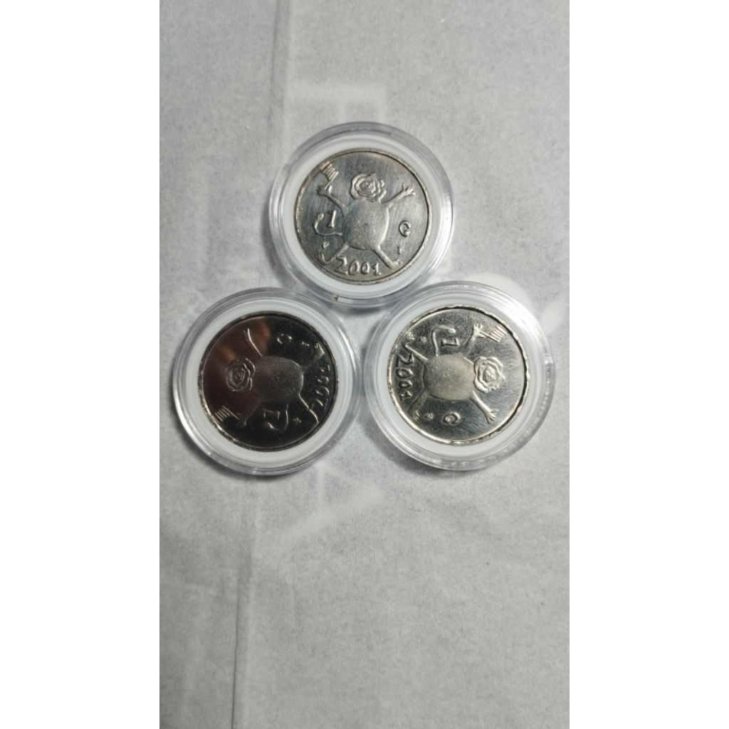 KOIN 1 GULDEN BELANDA BEATRIX (KOIN GULDEN TERAKHIR)
