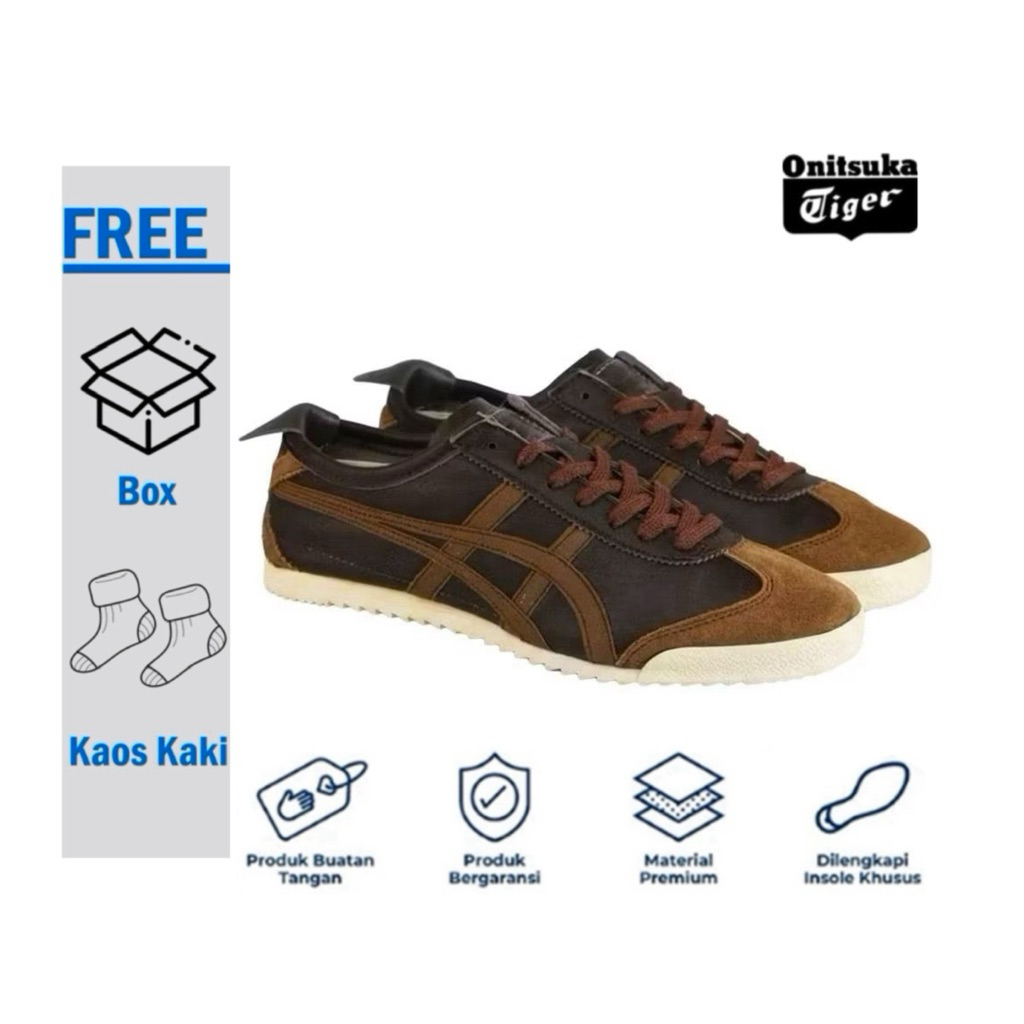 Sepatu Sneakers Onitsuka Tiger Japan Brown /Pria/Wanita/Original