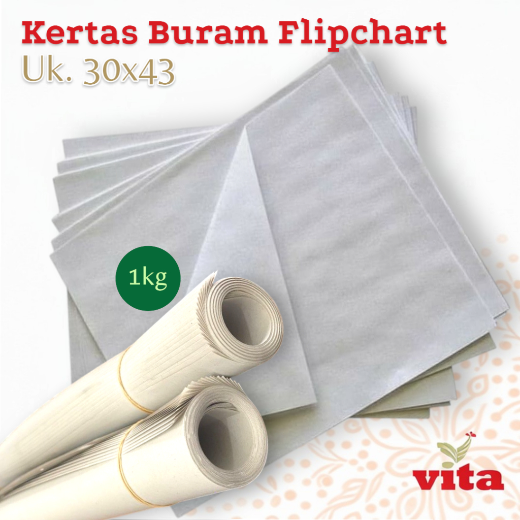 Kertas Buram Tebal Flipchart Untuk Kado Bungkus Nasi