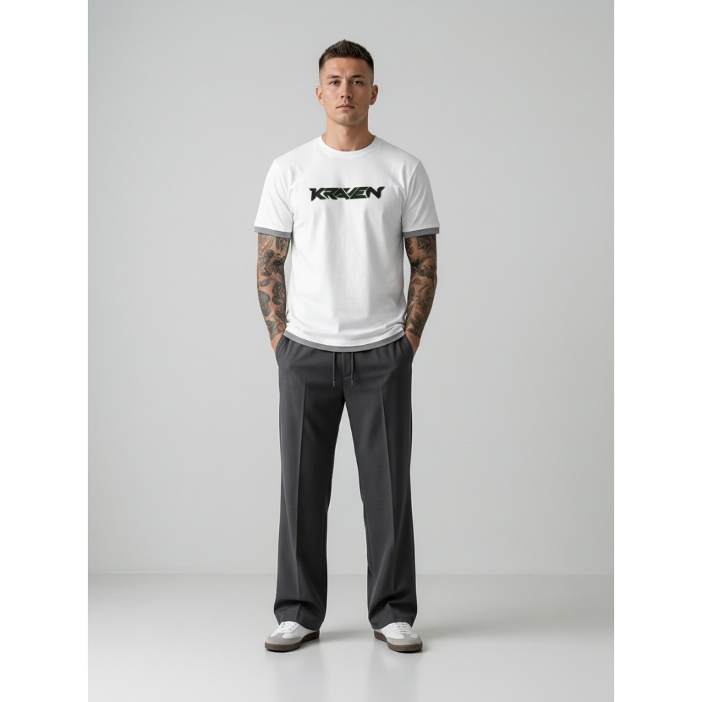 Mode One 3D Sablon Timbul Kraven - Baju Kaos - Kaos Oblong - T-shirt MN3D 246